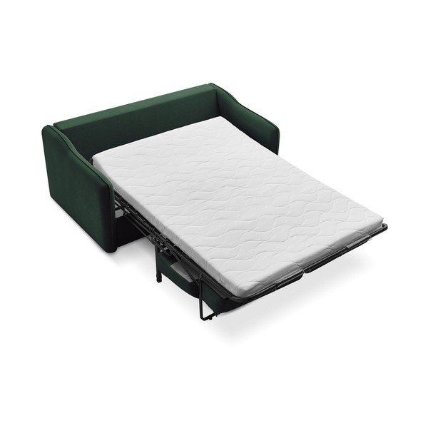 Canapea verde pentru dormitul zilnic/extensibilă 178 cm Lenny – Bobochic Paris-image-4