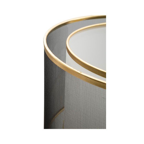 Lampadar negru-auriu cu abajur textil (înălțime 153 cm) Levels – Mauro Ferretti-image-1