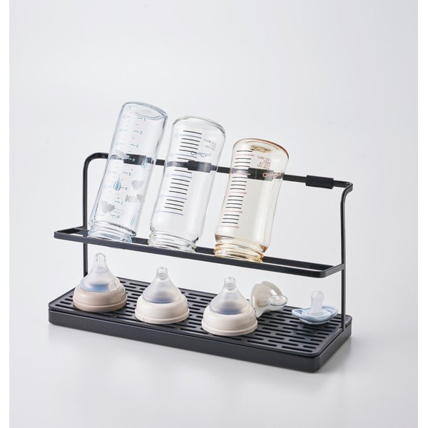 Scurgător de vase negru pentru sticle din metal Tower – YAMAZAKI-image-2