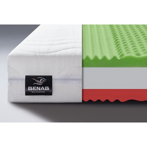 Saltea fermă/mediu-fermă din spumă reversibilă 140x200 cm Pure Support – BENAB-image-1