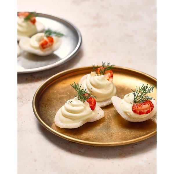 Farfurie aurie pentru desert  din metal ø 17 cm Serve – BonBistro-image-1