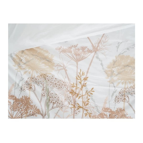 Lenjerie de pat albă/teracotă din țesătură crep pentru pat de o persoană 140x200 cm Caraway – B.E.S.-image-1