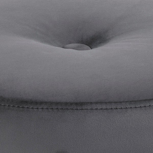 Scaun de catifea gri Frisco - Actona-image-4