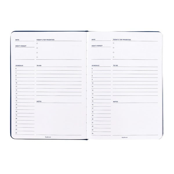 Agendă nedatată Busy B Vibrant Vbes, 365 pagini, albastru-image-2