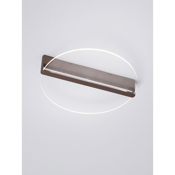 Plafonieră maro LED cu intensitate reglabilă din aluminiu cu abajur din sticlă acrilică Noah – Nova Luce-image-3