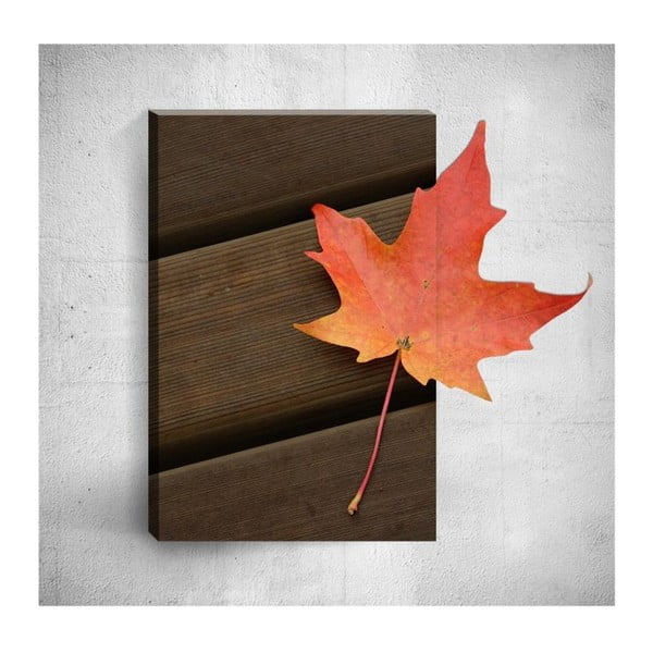 Tablou de perete 3D Mosticx Autumn Leaf, 40 x 60 cm