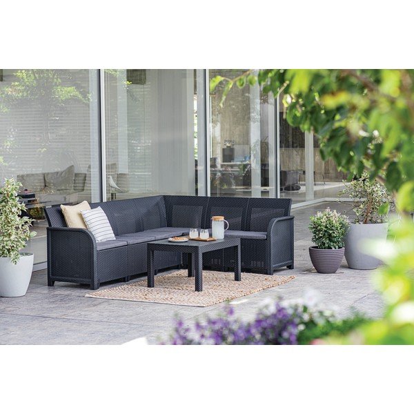 Set mobilier de grădină Keter Emma, gri-image-2