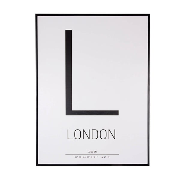 Tablou sømcasa L Letter, 60 x 80 cm