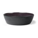 Bol mic negru/mov din gresie Gastro Black/Purple – Bitz