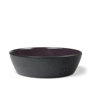 Bol de servire din ceramică și glazură interioară mov Bitz Mensa, diametru 18 cm, negru