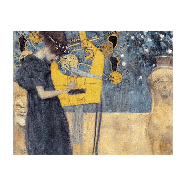 Reproducere tablou Gustav Klimt - Music, 50 x 40 cm