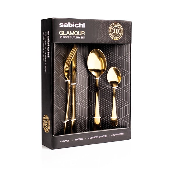 Set 16 tacâmuri Sabichi, auriu-image-1