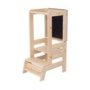Turn de învățare în culoare naturală din lemn de pin Montessori – Meowbaby