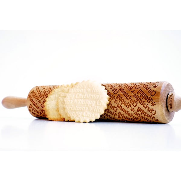 Sucitor din lemn cu detalii de Crăciun în relief Valek Happy Christmass-image-3