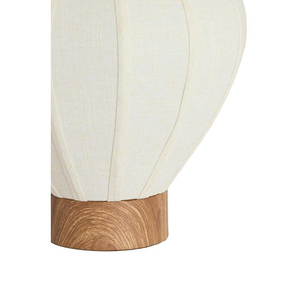 Veioză crem din metal cu abajur textil (înălțime 36 cm) Kyzo – Light & Living-image-4