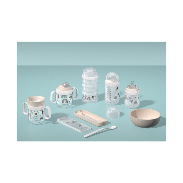 Linguri pentru copii bej din plastic 2 buc. Sunshine & Rainbow – Mepal-image-4