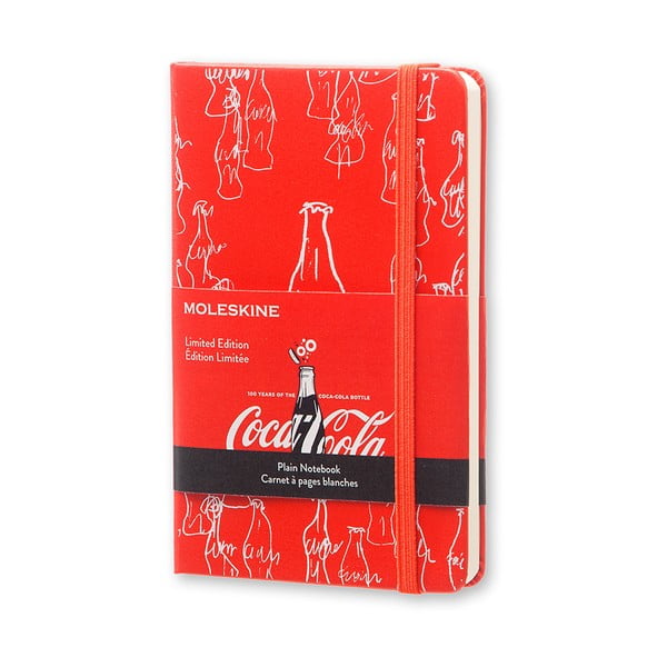 Notebook, mic, Moleskine Coca-Cola, hârtie albă