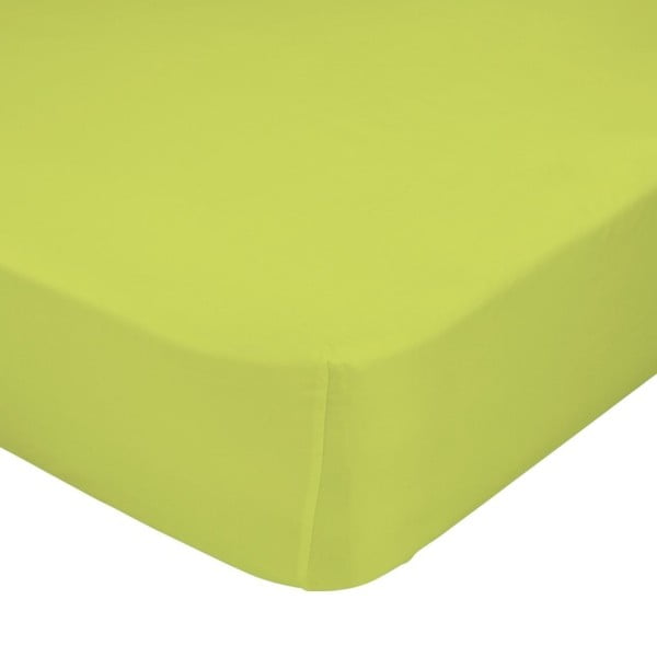 Cearceaf elastic HF Living Basic, 90 x 200 cm, verde