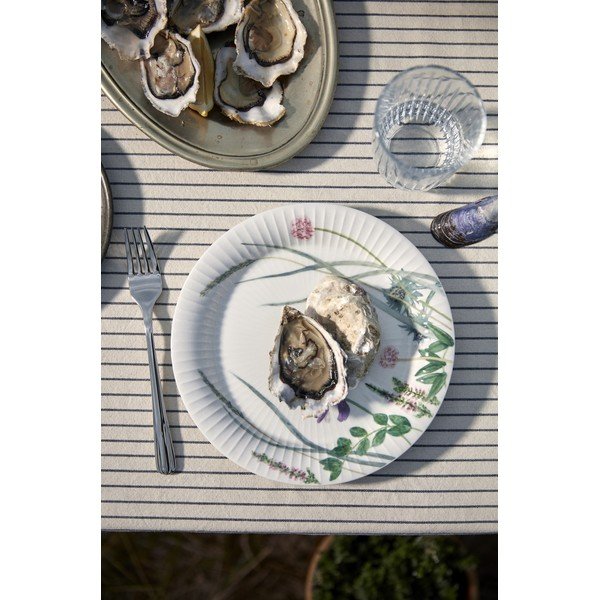 Farfurie albă pentru desert  din porțelan ø 22 cm Hammershøi Summer – Kähler Design-image-1