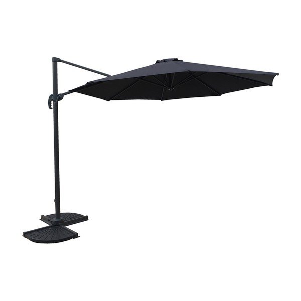 Umbrelă de soare gri 300x300 cm Deluxe – Garden Pleasure-image-1