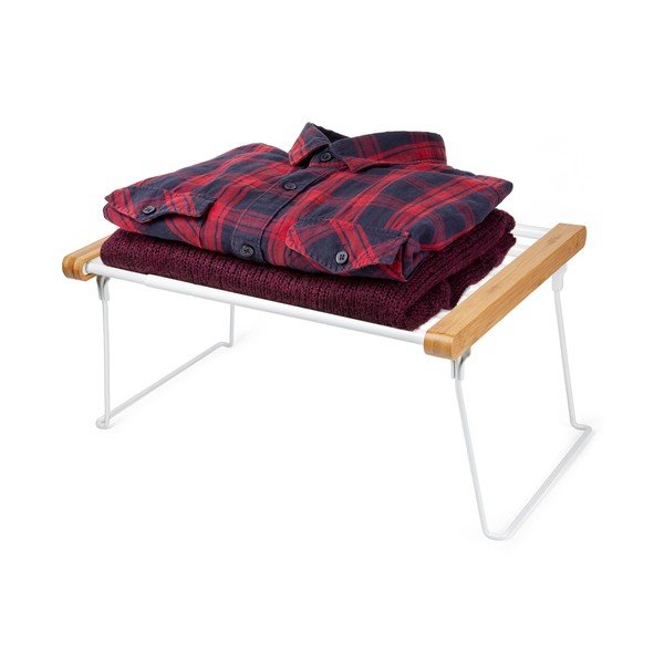 Raft pliabil și ajustabil pentru șifonier Compactor Extendable Shelf Rack-image-3