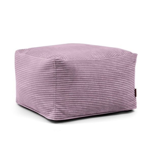 Fotoliu bean bag mov cu tapițerie din catifea reiată Softbox MooG – SLOWDOWN