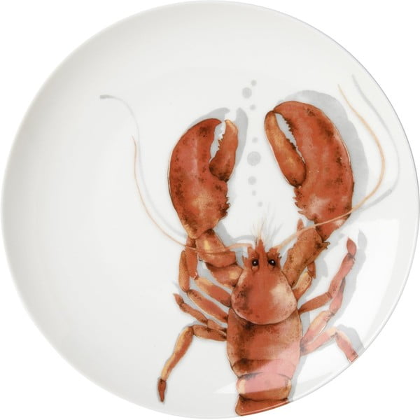 Farfurie roșie din porțelan ø 25,5 cm Lobster - IHR