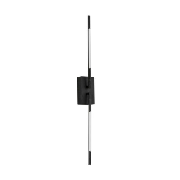 Aplică de perete neagră LED cu structură flexibilă din metal Raccio – Nova Luce