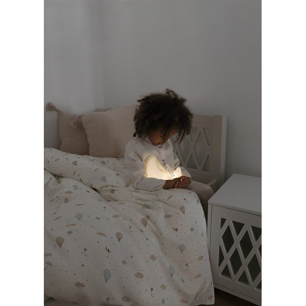 Lenjerie de pat pentru copii, fildeș din bumbac organic pentru pătuț 100x140 cm Dreamland – Cam Cam Copenhagen-image-1