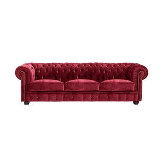 Canapea Max Winzer Norwin Velvet, 200 cm, roșu