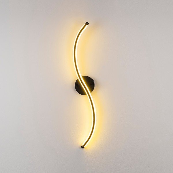 Aplică de perete neagră LED Yilan – Opviq lights-image-2