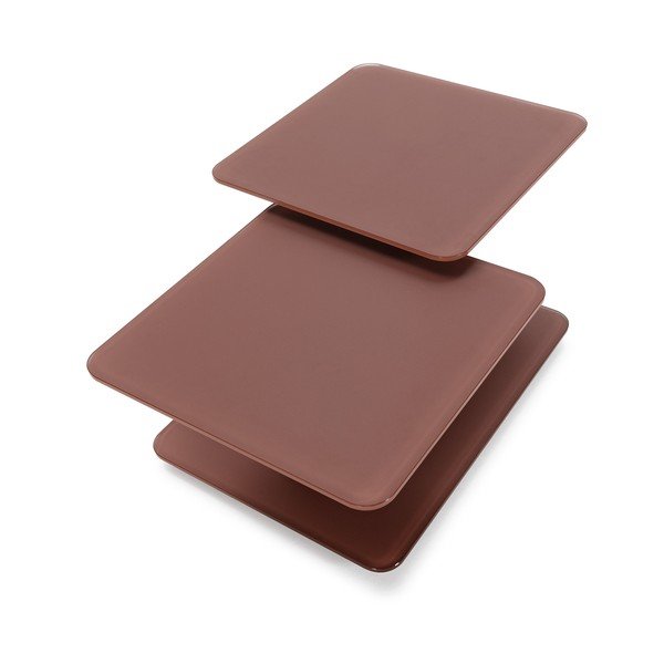 Măsuță de cafea teracotă din sticlă 54x115 cm Elvi – Marckeric-image-3