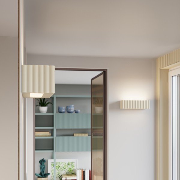 Aplică de perete bej din ceramică Rivena – Sollux-image-3