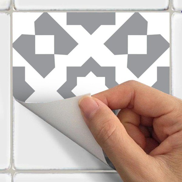 Set 24 autocolante de perete Ambiance Tiles Azulejos Badgio, 10 x 10 cm-image-3