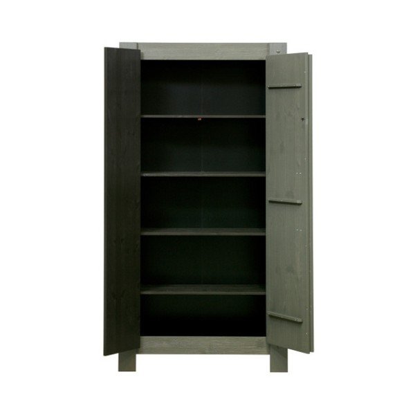 Șifonier din lemn de pin De Eekhoorn Derk, verde-image-3
