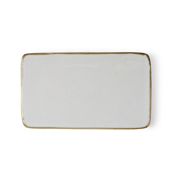 Tavă de servire din ceramică Bitz Mensa, 22 x 12,8 cm, crem deschis-image-1