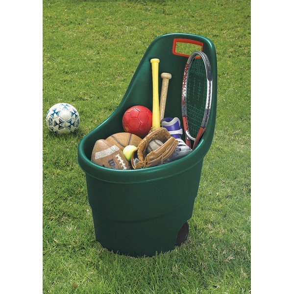 Coș de grădină verde închis din plastic Easy go – Keter-image-1