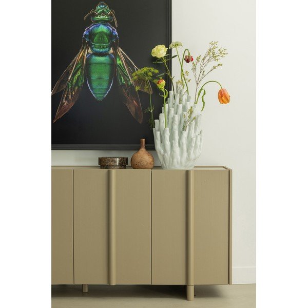 Comodă bej joasă din lemn de pin 200x85 cm Basu – WOOOD-image-4