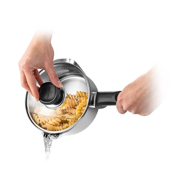 Tigaie cu capac din oțel inoxidabil 1,25 l adecvată pentru plita cu inducție Brava – Tescoma-image-3