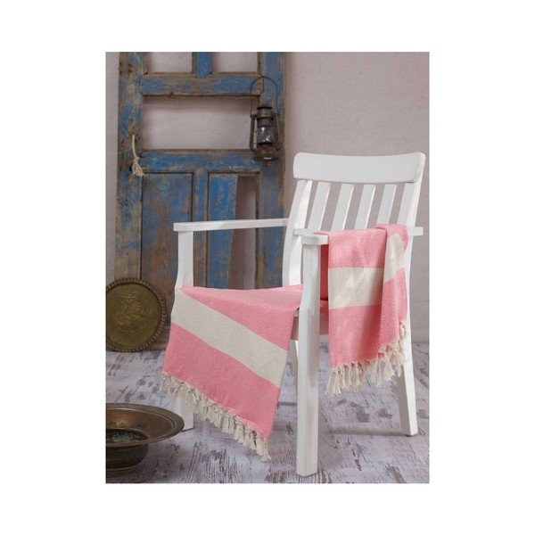 Prosop hammam Elmas Pink, 100x180 cm-image-1