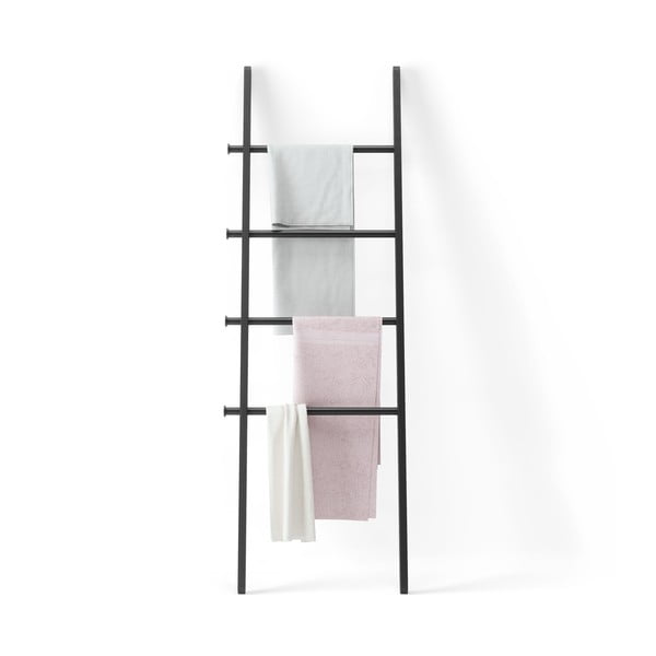 Scară decorativă neagră din lemn masiv de plop Leana – Umbra-image-4