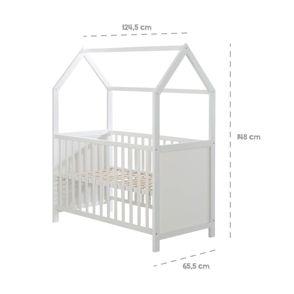 Pătuț alb 60x120 cm – Roba-image-4