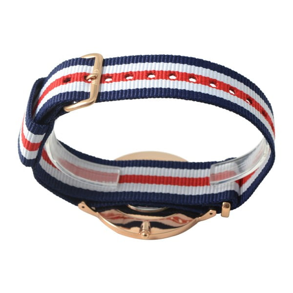 Ceas unisex Daniel Wellington Canterbury, ⌀ 40 mm, alb-roz auriu-image-1