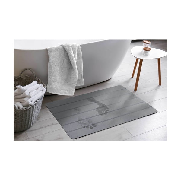 Covoraș de baie gri 50x70 cm Baline – douceur d'intérieur-image-1