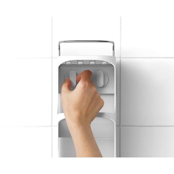 Raft pentru baie alb autoadeziv din plastic Capsule - Joseph Joseph-image-2