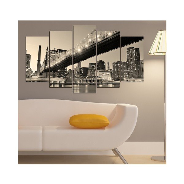 Tablou din mai multe piese Insigne Hundra, 102 x 60 cm-image-1