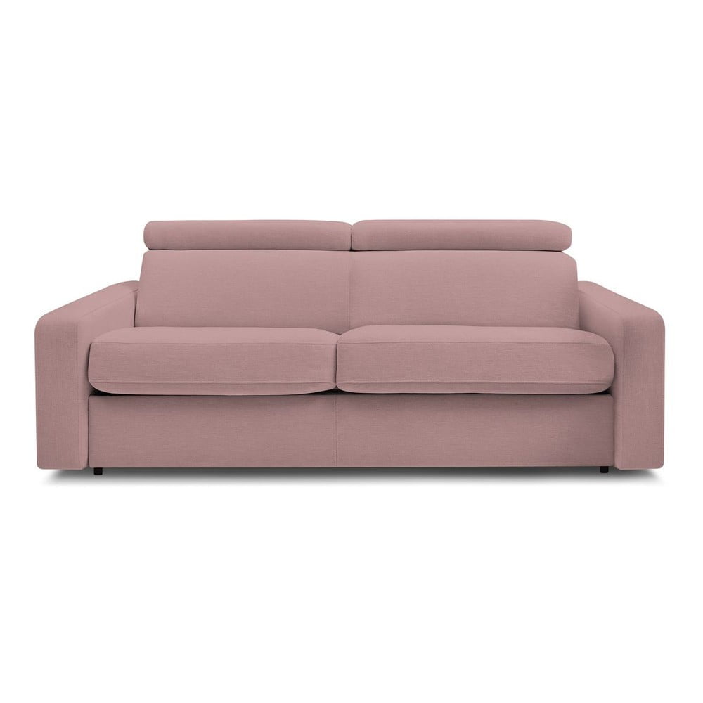 Canapea roz extensibilă 215 cm Monaco – Bobochic Paris