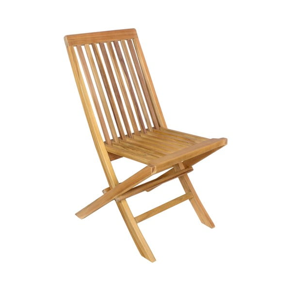 Set 2 scaune pliabile de grădină din lemn de tec Ezeis Sun