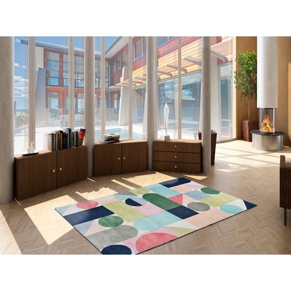 Covor cu amestec din bumbac Universal Haria Play, 140 x 200 cm-image-1