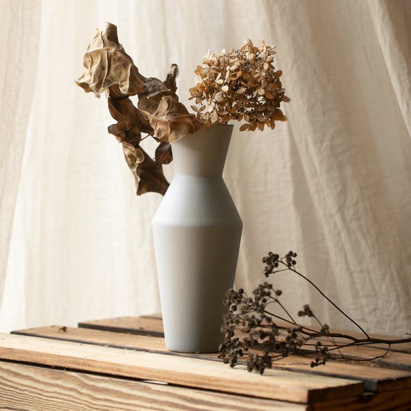 Vază crem din ceramică (înălțime 24 cm) Giara – Restilo-image-1